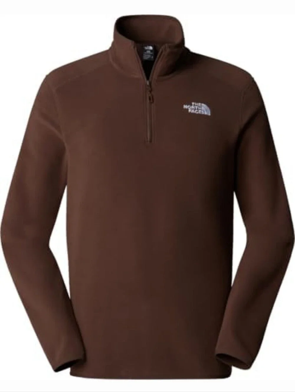 The North Face TKA 100 1/4 zip Brown fleece pullover